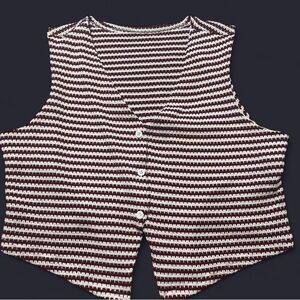 Maroon/ white  Vest top